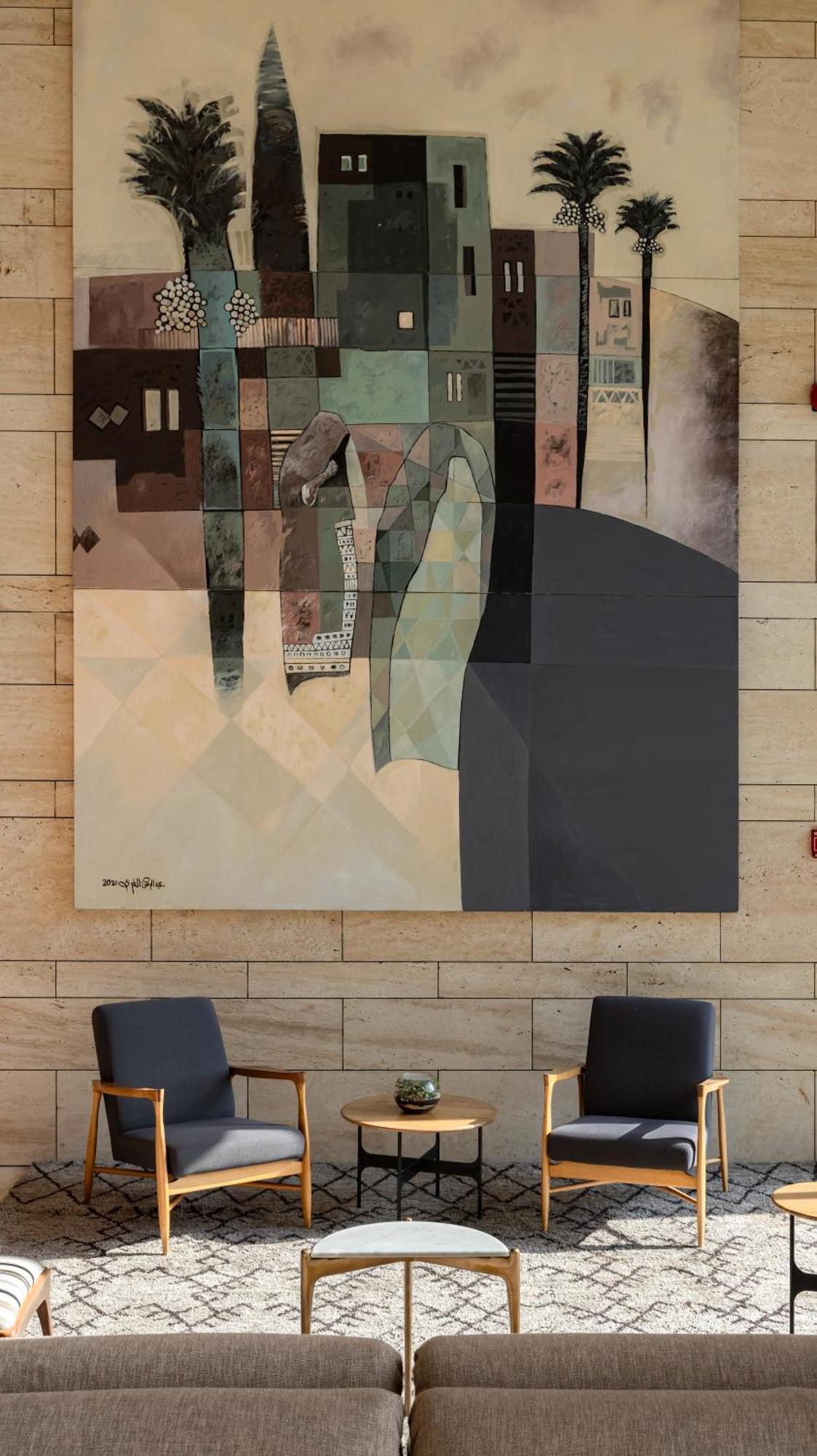 Shirvan Hotel City Yard Jidá Exterior foto The painting "The City" by Jean-Pierre Raynal