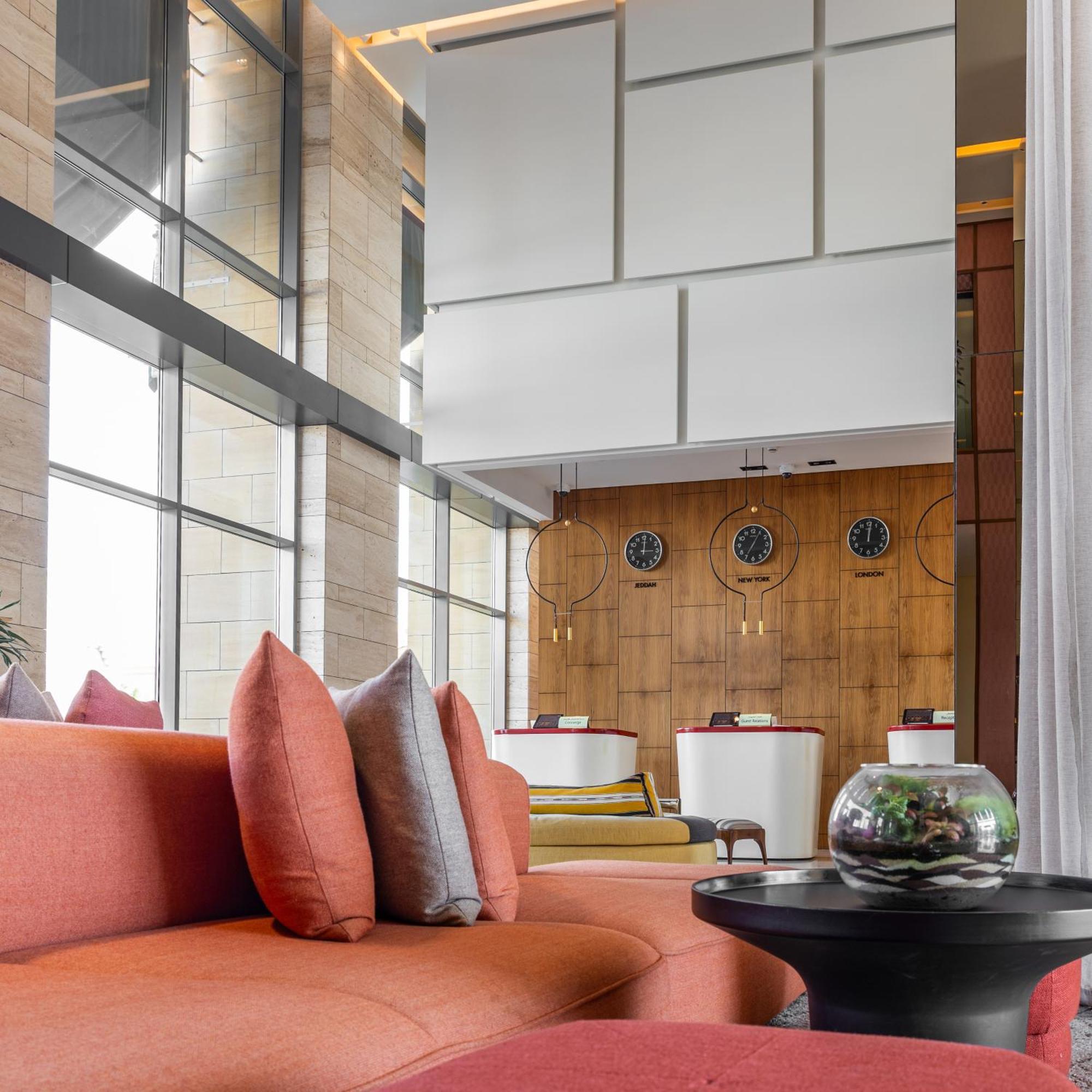 Shirvan Hotel City Yard Jidá Exterior foto The lobby of the hotel